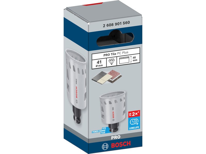 Žaga za izrezovanje lukenj Bosch PRO Tile PC Plus, 41mm, 2608901560